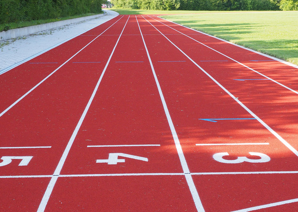 全塑型塑胶跑道